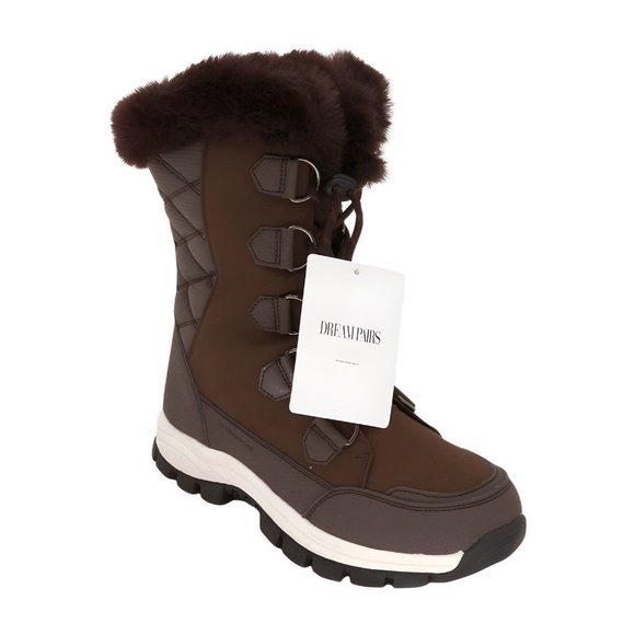 Dream Pairs Shoes - DREAM PAIRS Women's Waterproof Winter Snow Boots, Warm Comfortable Faux Size 8.5